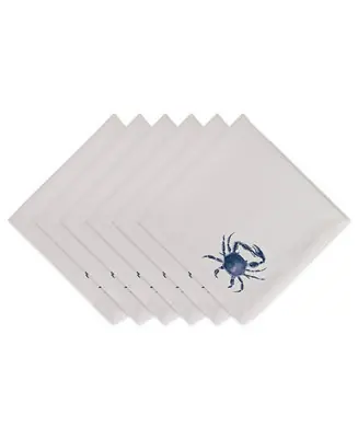 Crab Printed Napkin, Set of 6 Money Back Guarantee