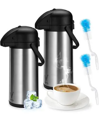 Thermal Coffee Carafe Dispenser 2-Pack 102 oz: Insulated Hot/Cold Stainless Steel Best Choice
