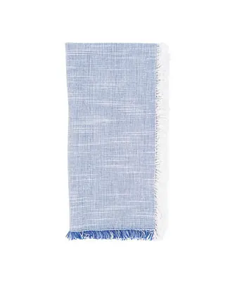 Popular Fringe Napkins with Two-Tone Design, Set of 4, 20" x 20"