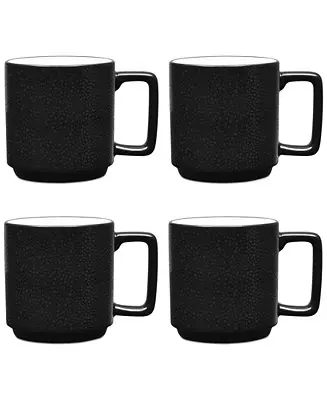 Next Day Delivery Colortex Stone Stax Mugs, Set of 4