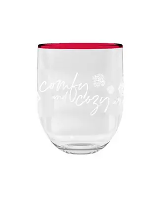 Free Delivery Holiday Cozy Stemless, 15oz.,Premium Acrylic,Set Of 6