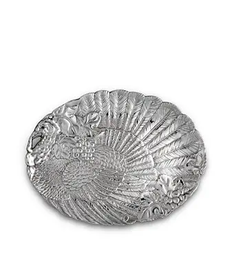 Designs Aluminum Harvest Turkey Oval Platter New Arrival