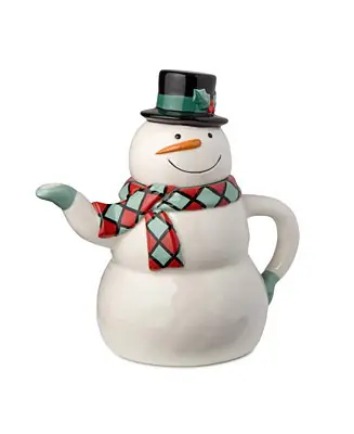 Professional Grade Christmas Whimsy Snowman 3-D Teapot
