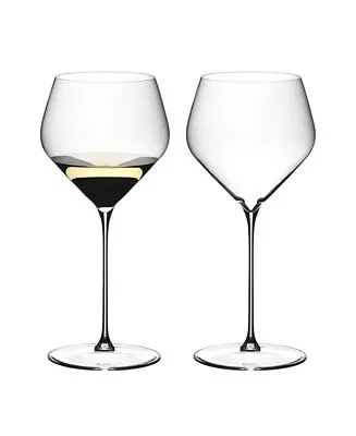Fan Favorite Veloce Chardonnay Wine Glasses, Set of 2