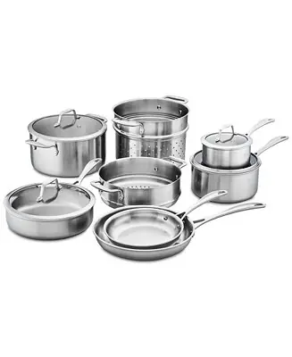 Grab Now Spirit 12-Piece Stainless Steel Cookware Set
