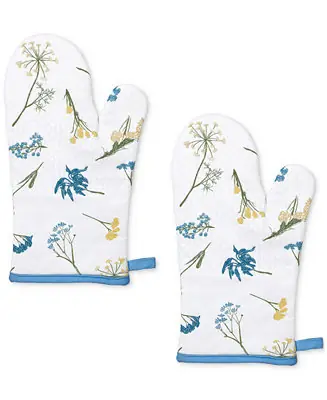 Certified Wildflowers All-Over Oven Mitts, Set of 2