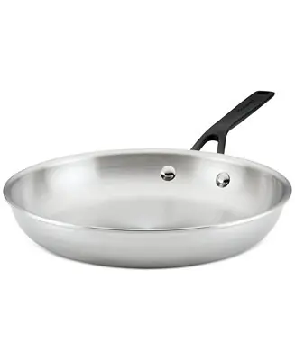 Direct From Factory Stainless Steel 5-Ply Clad 10" Open Frypan