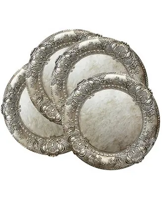 Holiday Sale Keaton Serveware Embossed Charger Plates Set of 4