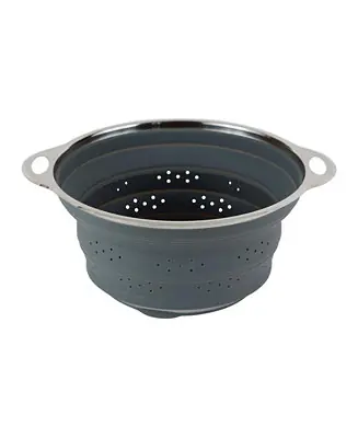 No Minimum Order Endurance Silicone Stainless Steel Collapsible Colander