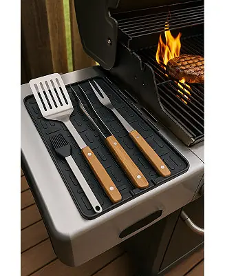Silicone Utensil Storage Mat for BBQ and Outdoor Cooking Instant Buy