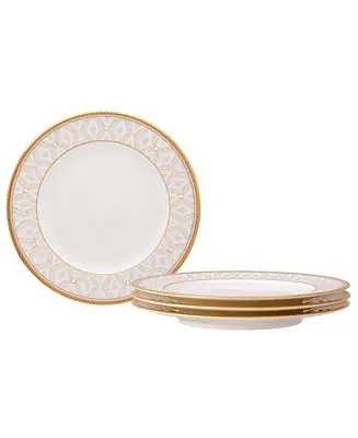 Hassle-Free Returns Noble Pearl Set of 4 Bread & Butter/Appetizer Plates, 6.50"
