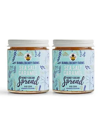 Hassle-Free Returns Sea Salt Caramel Honey Cream Spread Set of 2
