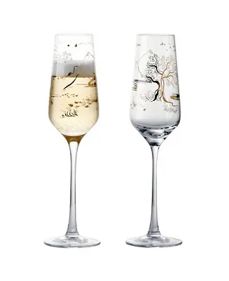 Skye Champagne Flutes, Set of 2 Seasonal Sale
