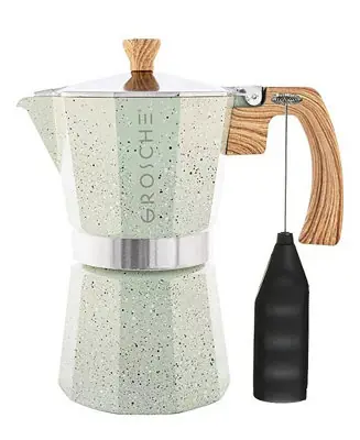 Express Delivery Milano Stone Cafe Bliss: Moka Pot Frother Duo