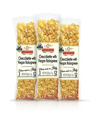 Free Delivery One Pot Dish - Orecchiette Pasta with Bolognese Sauce - 7oz 200 Grams, Pack of 3
