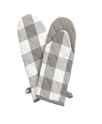 High Quality Farmhouse Living Buffalo Check Oven Mitt Pair