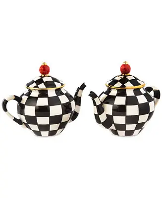 Courtly Checks Teapot Salt & Pepper Set Sale