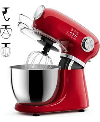 Stand Mixer, 12 Speeds Tilt-Head Electric Commercial Stand Mixer, 3-In-1 Kitchen Mixer with Bowl, Dough Hook, Whisk and Beater Trending