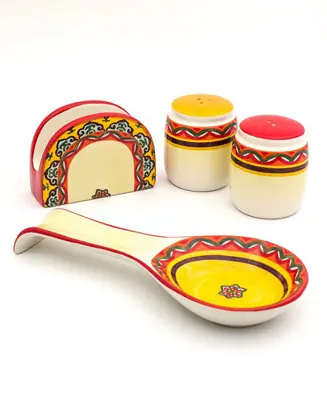 Galicia Kitchen Accessories, Set of 4 Grab Now