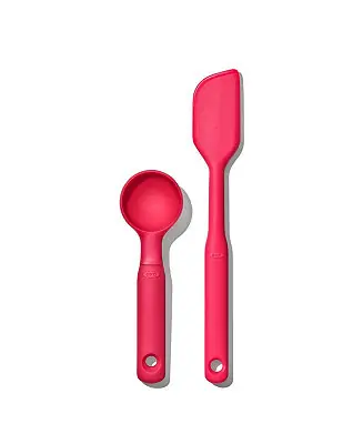Must Have 2 Piece Good Grips Medium Silicone Cookie Scoop and Small Spatula Set