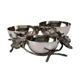 Black Orchid Triple Nut Dish Final Sale