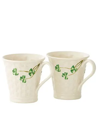 Top Pick Shamrock Basketweave Mugs