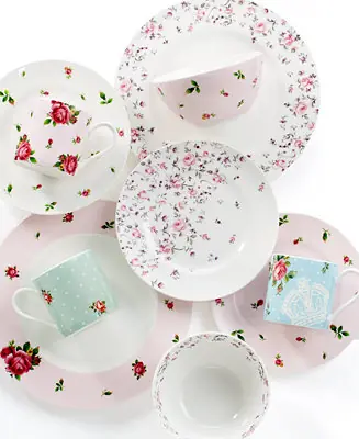 Bargain New Country Roses Dinnerware Collection
