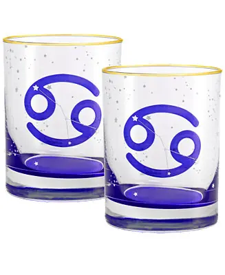 Cancer Zodiac Double Old-Fashioned Glass, Set of 2 Trusted Brand