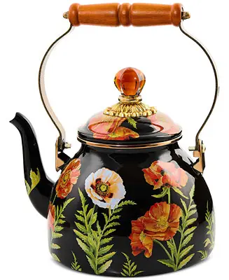 Poppy Enameled 2-Quart Tea Kettle Bulk Order