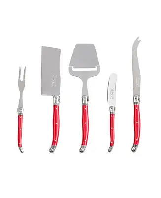 Laguiole 5 Piece Cheese Knife, Fork and Slicer Set Price Drop