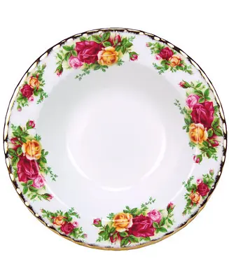 Fan Favorite Old Country Roses 8" Rim Soup Bowl