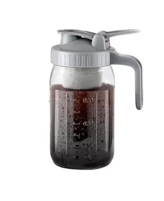 New Release Premium Cold Brew Coffee Maker - 32oz Mason Jar With Leak-Proof Lid & Extra Thick Glass