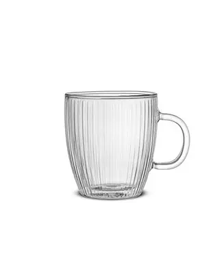 Fluted 13.5oz Coffee Mugs, Set of 2 Clearance