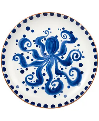 New Arrival Costa Azul Octopus Round Platter