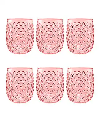 Next Day Delivery Hobnail StemlessSet of 6