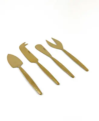 Direct From Factory Full Hammered 4-Pc. Cheese Knives Set, Serving for 4