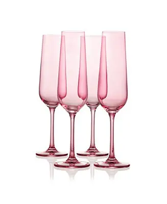 Buy Today Sheer Champagne Flutes, Set of 4