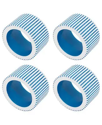 High Quality Ribbed Napkin Ring, Set of 4