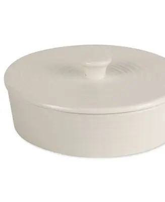 New Arrival 8.5" D Stoneware White Tortilla Warmer