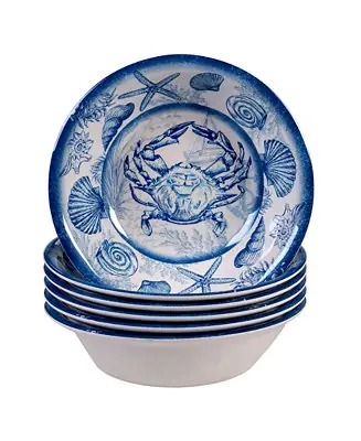 Oceanic Melamine 6-Pc. All Purpose Bowls Buy Today