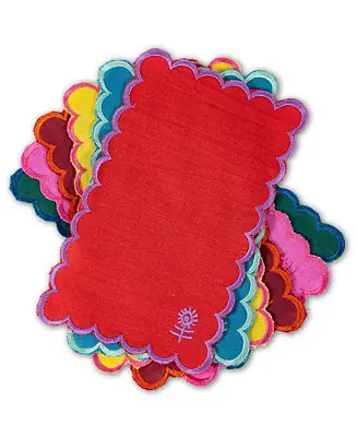 Original FIcon Linen Cocktail Napkins Set of 6