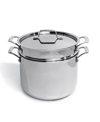 Professional 3Pc Tri-Ply 18/10 Stainless Steel Steamer Set, SS Lid In Demand