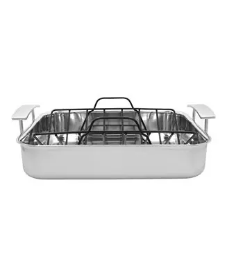 Instant Buy Industry 5 Stainless Steel 15.75" Roasting Pan