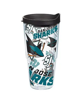 San Jose Sharks 24 Oz All Over Classic Tumbler New Release