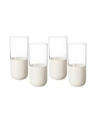 Sale Manufacture Rock Blanc Highball Glasses, Set of 4