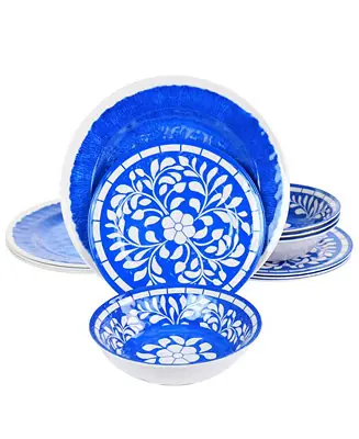 Nelly Melamine 12 Pc. Dinnerware Set, Service for 4 Last Chance