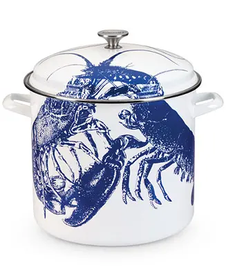 Free Returns Caskata™ 16 Qt. Enamel on Steel Stockpot & Lid