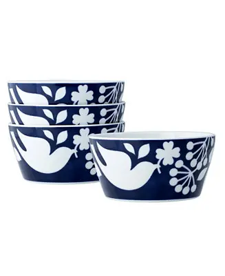 Bluefjord Set of 4 Cereal Bowls, 6", 25 oz. New Arrival