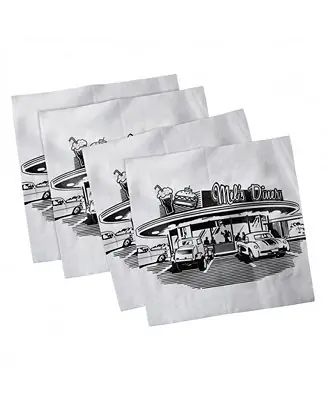 Weekend Sale Retro Set of 4 Napkins, 12" x 12"