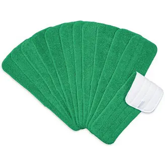 Arkwright Economy Microfiber Flat Wet Mop Pad Refills (12 Pack) - 18", Color Options Holiday Sale